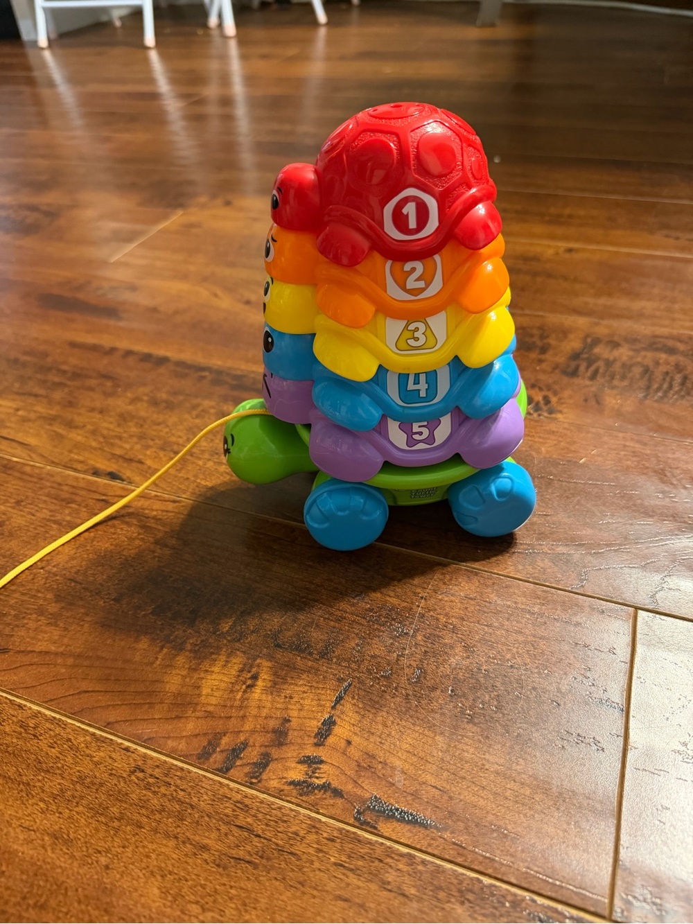 Stacking Turtle Pull Toy - Rainbow Colors
